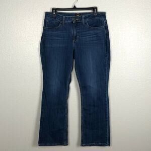 Vintage Lee Women's Bootcut Leg Mid-Rise Blue Jeans Denim Size 10 Short 5-Pocket